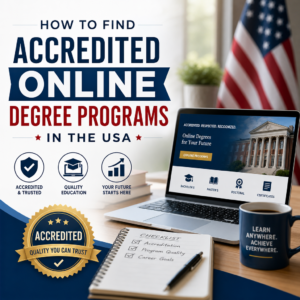 Checklist for finding accredited online degree programs in the USA