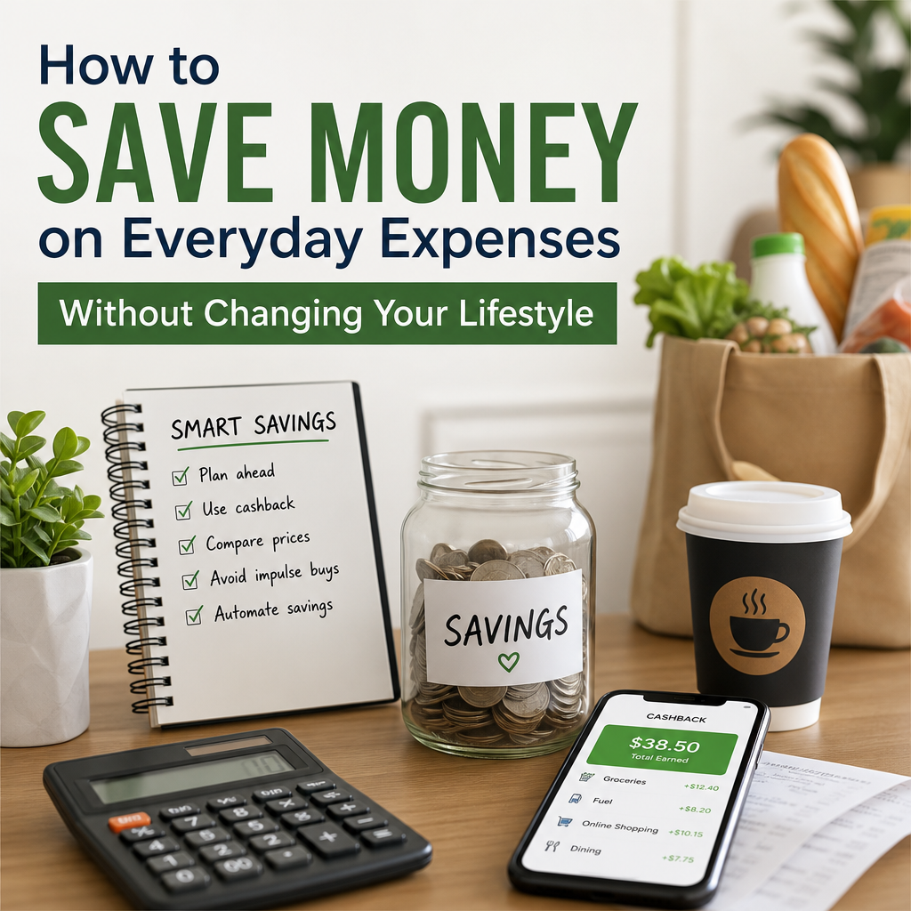 Checklist and calculator with savings tips for cutting everyday expenses