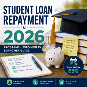 Student loan repayment guide for 2026 with programs, forgiveness, and borrower tips