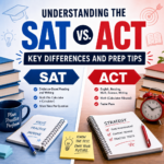 Understanding the SAT and ACT: Key Differences and Prep Tips SAT and ACT comparison infographic with key differences and prep tips